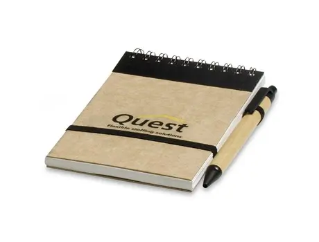 Eco-Logical A6 Notepad - Black