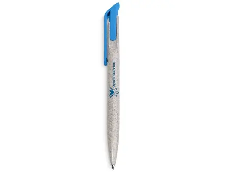 Okiyo Yucca Wheat Straw Ball Pen - Cyan