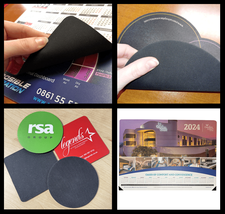 Rubber laminated mousepads ans coasters
